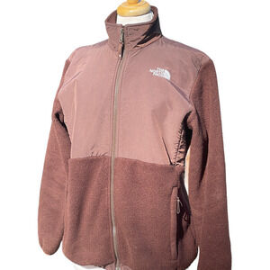 The North Face Denali Jacket Fleece Brown Polartec Full Zip- Girls Size XL